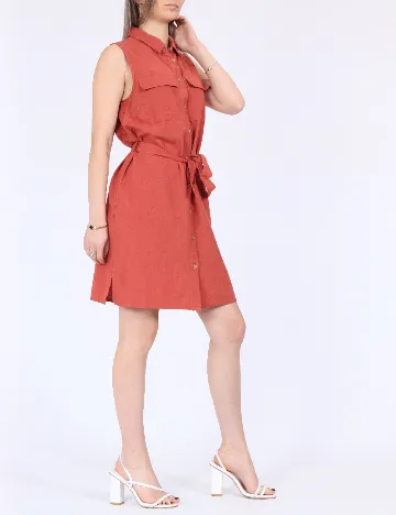 Rochie scurta Vero Moda, roz pudra