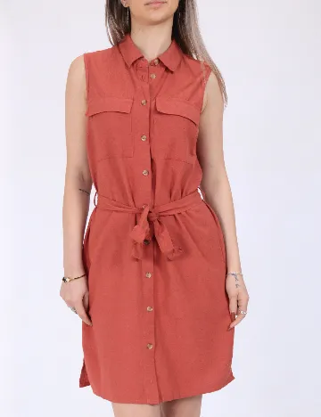 Rochie scurta Vero Moda, roz pudra