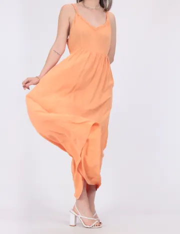 Rochie lunga Vero Moda, portocaliu