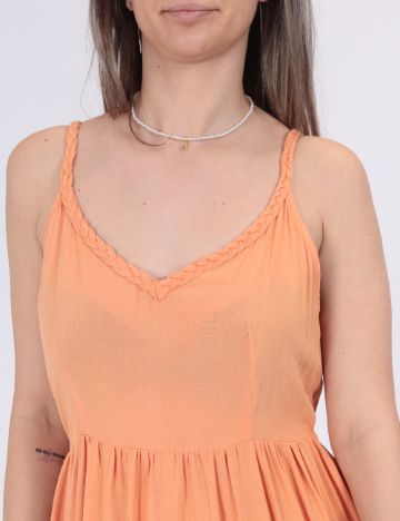 Rochie lunga Vero Moda, portocaliu