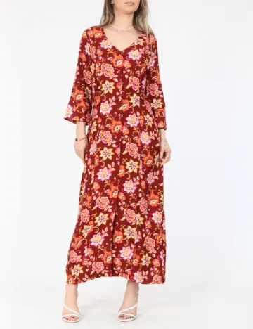 Rochie lunga Vero Moda, caramiziu