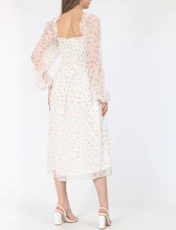 Rochie medie Vero Moda, alb