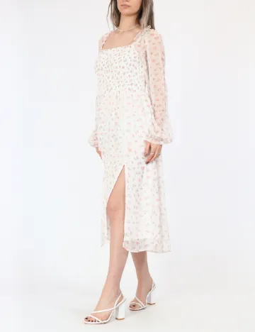 Rochie medie Vero Moda, alb
