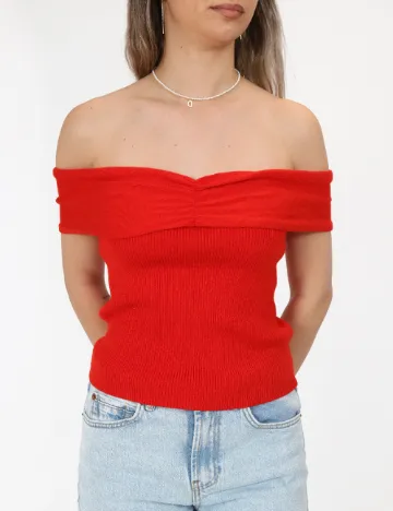 Top Vero Moda, rosu