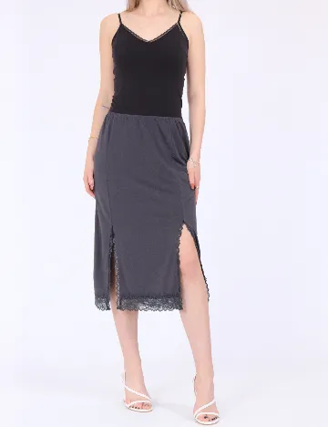 Fusta Vero Moda, gri