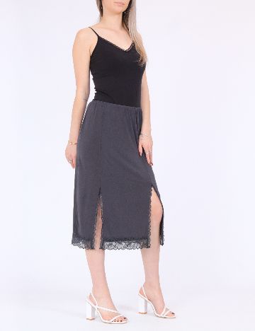 Fusta Vero Moda, gri
