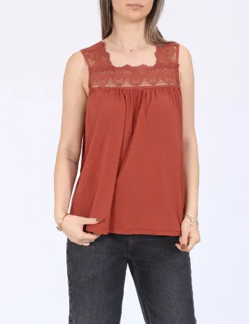 Bluza Vero Moda, caramiziu