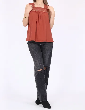 Bluza Vero Moda, caramiziu