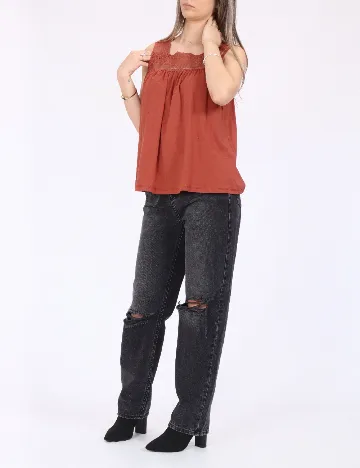 Bluza Vero Moda, caramiziu