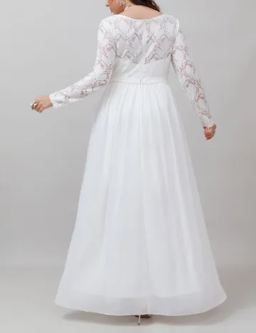 Rochie lunga UNITHORSE, alb