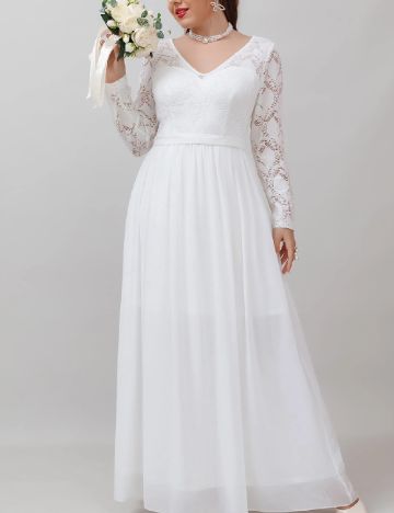 Rochie lunga UNITHORSE, alb