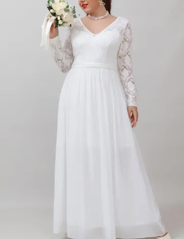 Rochie lunga UNITHORSE, alb