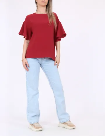 Bluza Oversize Vero Moda, rosu