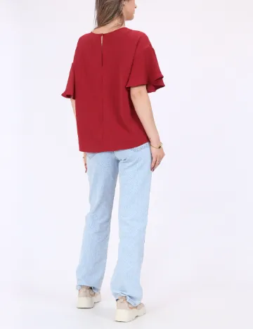 Bluza Oversize Vero Moda, rosu