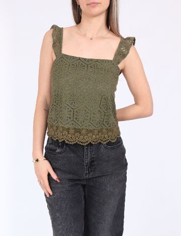 Top Vero Moda, verde