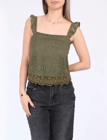 Top Vero Moda, verde