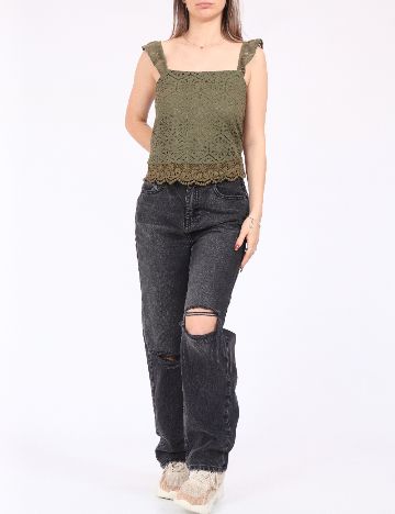 Top Vero Moda, verde