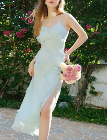 Rochie lunga SHEIN, verde