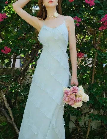 Rochie lunga SHEIN, verde