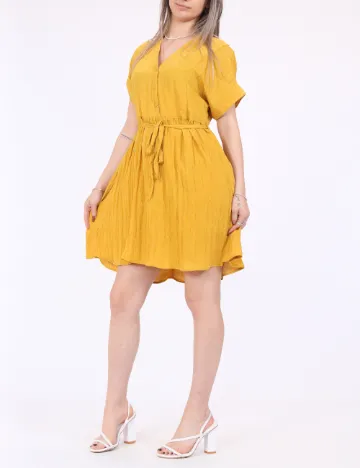 Rochie scurta Vero Moda, galben