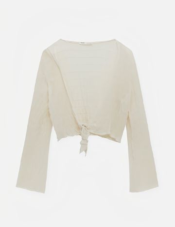 Bluza Pull&Bear, ecru