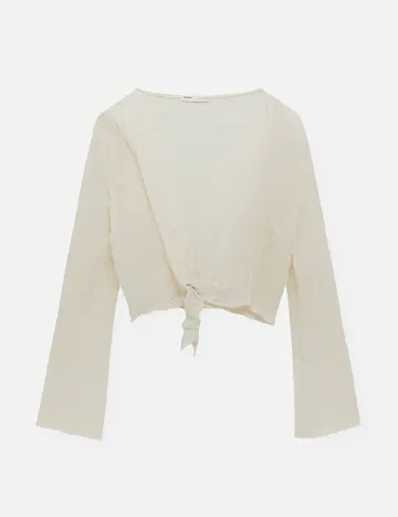 Bluza Pull&Bear, ecru
