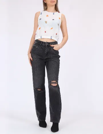 Top Vero Moda, alb