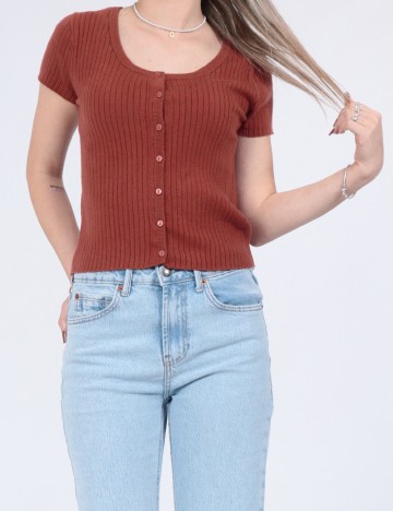 Bluza Vero Moda, caramiziu