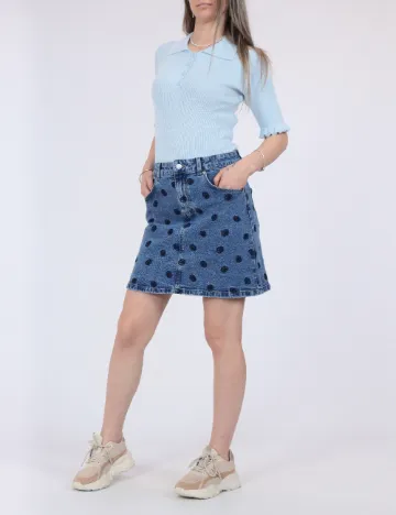 Fusta Vero Moda, albastru