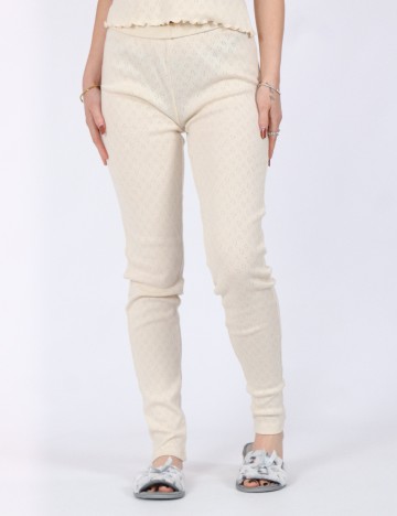 Pantaloni de pijama Vero Moda, crem