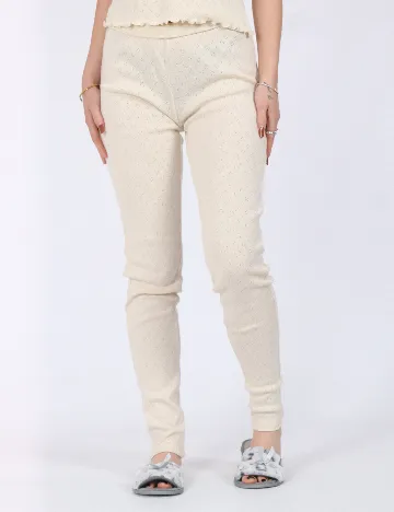Pantaloni de pijama Vero Moda, crem
