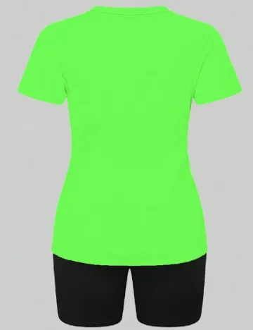 Compleu SHEIN, negru/verde Verde
