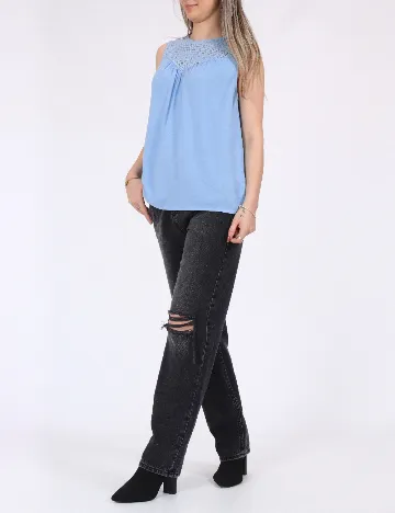 Bluza Vero Moda, bleu