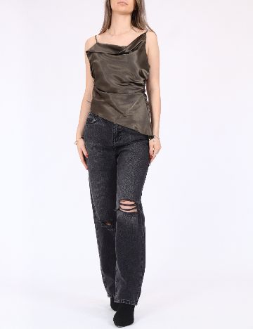 Maiou Top Shop, verde inchis