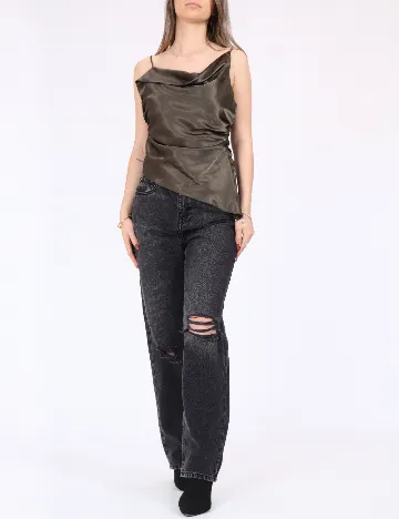 Maiou Top Shop, verde inchis