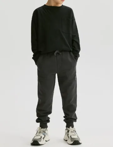 Pantaloni Reserved, negru