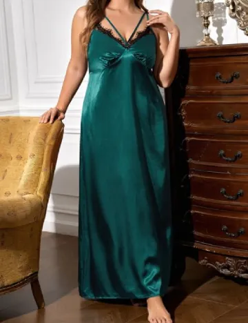 Rochie de noapte SHEIN CURVE, verde