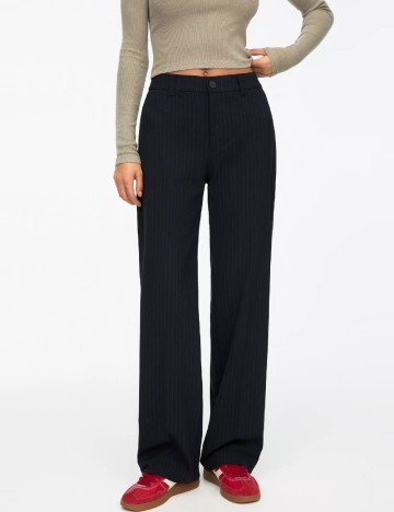 Pantaloni Pull&Bear, albastru