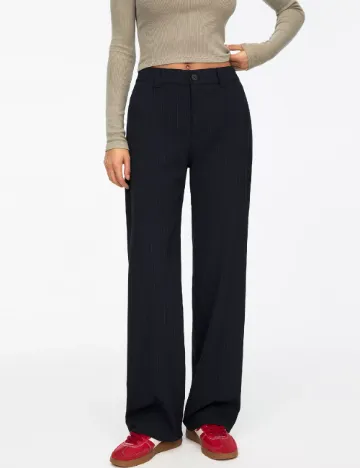 Pantaloni Pull&Bear, albastru
