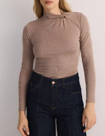 Bluza Reserved, maro deschis