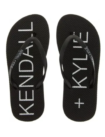 Slapi Kendall&Kylie, negru Negru