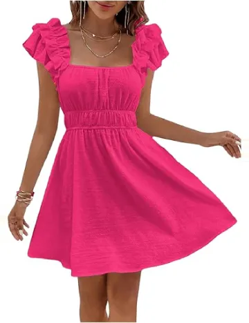 Rochie scurta SHEIN, roz Roz