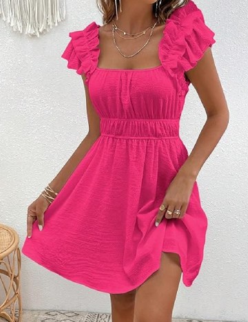 Rochie scurta SHEIN, roz