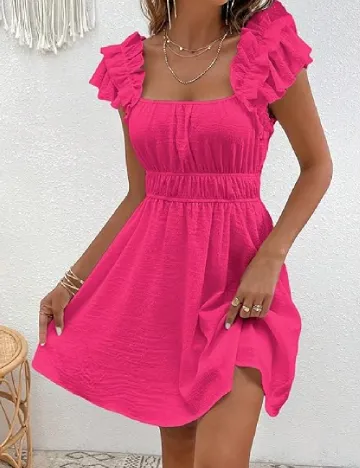 Rochie scurta SHEIN, roz Roz