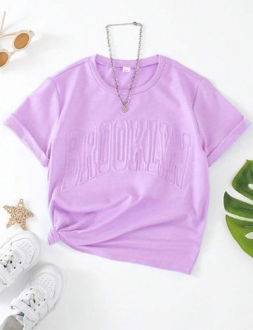 Tricou Shein Kids, lila