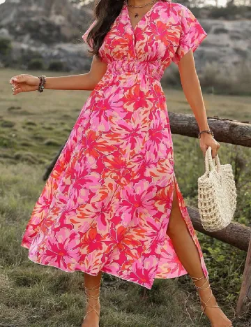 Rochie lunga SHEIN CURVE, roz