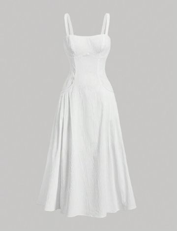 Rochie medie SHEIN, alb