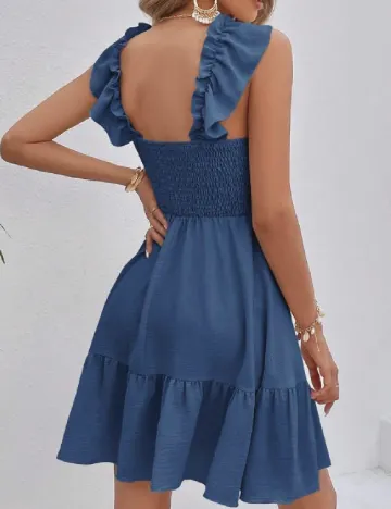 Rochie scurta SHEIN, albastru Albastru