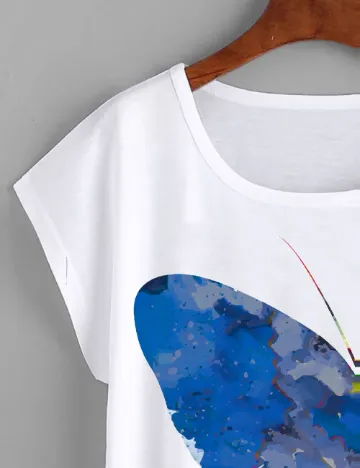 Tricou SHEIN CURVE, alb