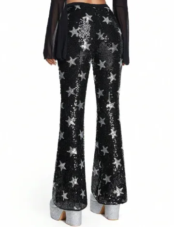 Pantaloni Romwe, negru Negru
